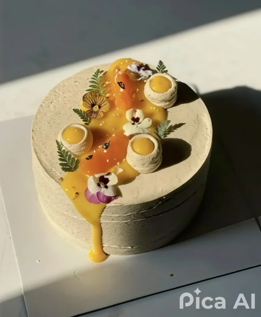 Torta artesanal decorada